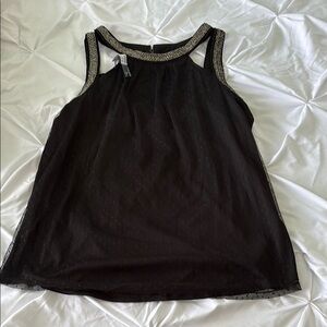 Maurices Black Tank Top with Keyhole Neckline